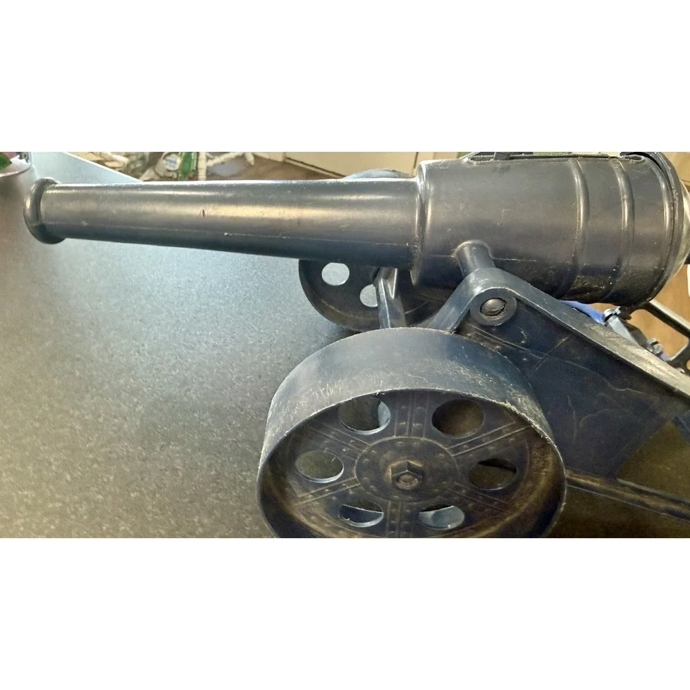 Vintage Plastic Roll Cap Firing Toy Cannon Military Artillery 18